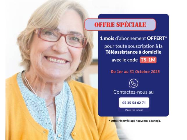 Offre spéciale Téléassistance à domicile octobre 2025
