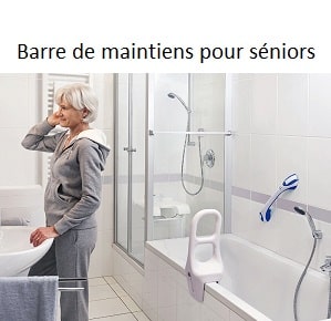 Barre de maintiens pour personnes âgées