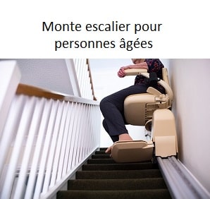 Le monte-escalier pour les personnes âgées