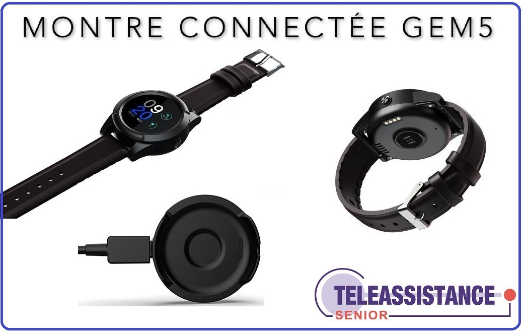 Montre connectée alarme sénior