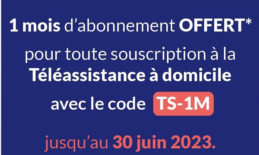 1 mois d'abonnement téléassistance offert