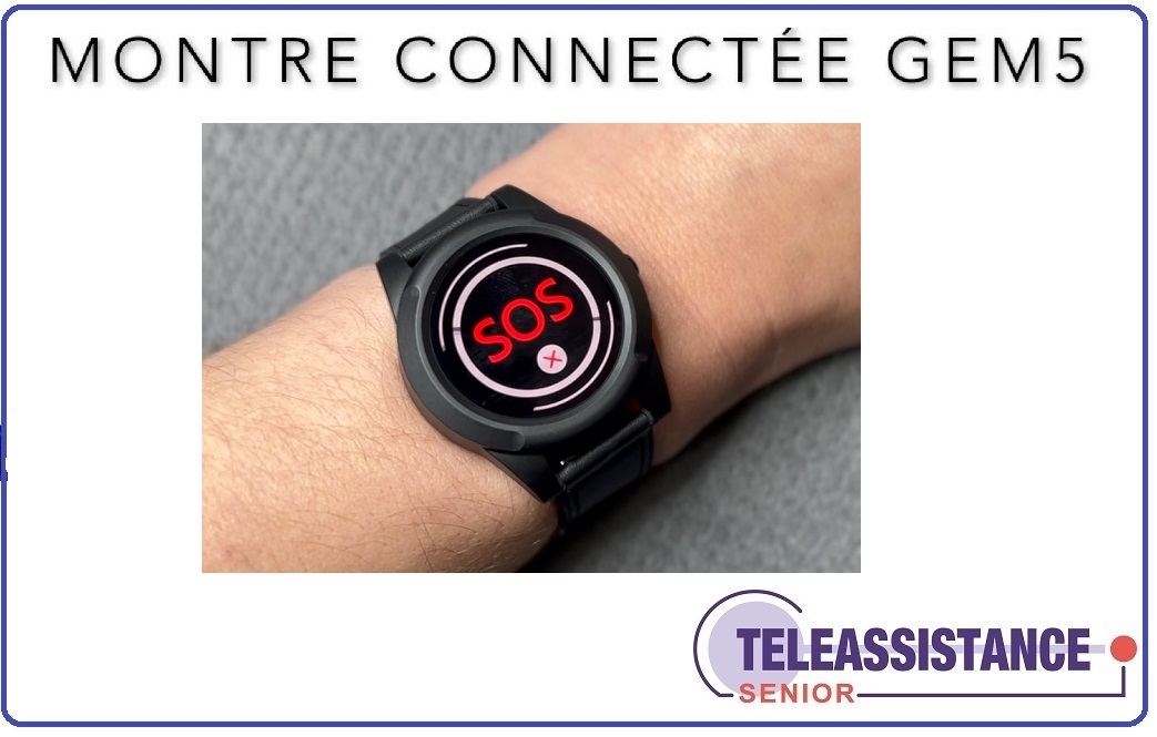 Montre connectée alarme sénior